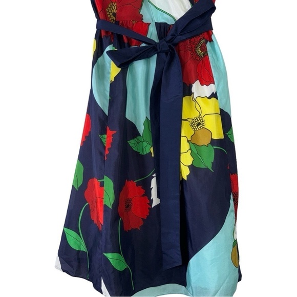 Tibi Silk Tropical Poppy Halter Mini Dress NWT Size: 4 - Picture 4 of 9